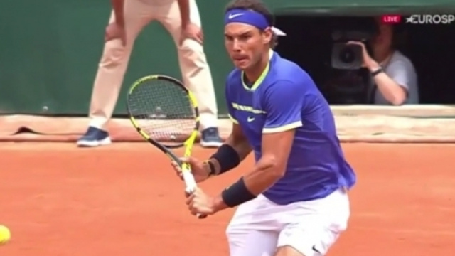 Rafael Nadal al Roland Garros di Parigi