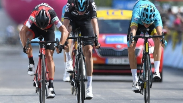Jakob Fuglsang, vittoria di misura in volata