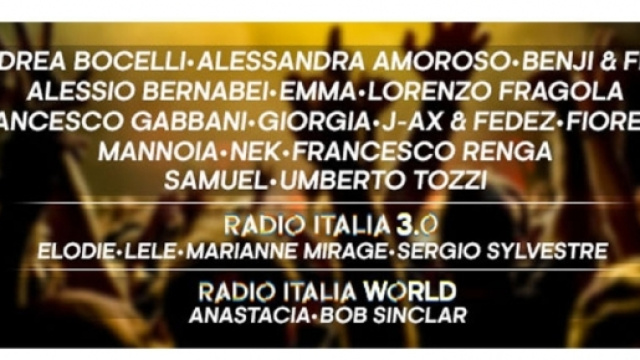 Radio Italia Live -Il Concerto- nel 2017 raddoppia l'appuntamento ... - nerospinto.it