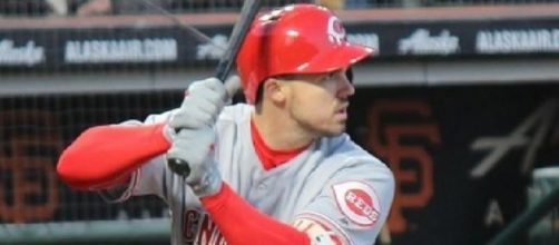 Duvall hіt a thrее-run homer, Wikipedia https://en.wikipedia.org/wiki/Adam_Duvall#/media/File:Adam_Duvall_on_May_12_2017.jpg