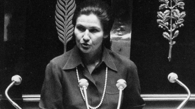 Simone Veil devant l'Assembl&eacute;e, osant d&eacute;fendre ses convictions