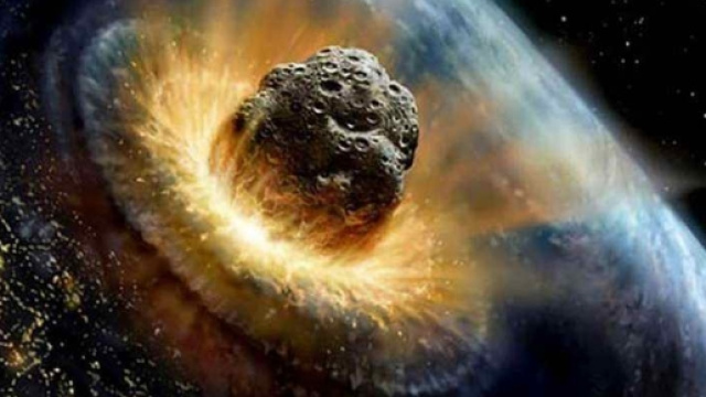 Una simulazione d'impatto di un asteroide con la terra. Per lo scienziato Rolf Densing un evento che avverr&agrave; con certezza.