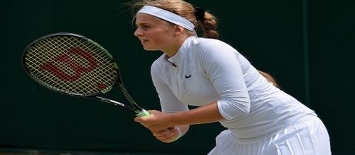Ostapenko during 2016 Wimbledon/ Photo: Carine06 via Flickr CC BY-SA 2.0