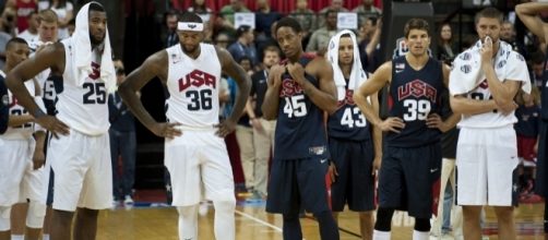 Players on the USA Basketball Men's National Team - Airman 1st Class Thomas Spangler via Wikimedia Commons