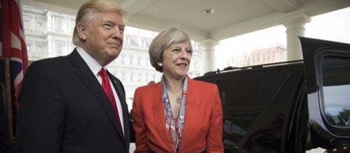 Donald Trump and Theresa May in the White House (wikimediacommons)
