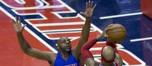Anthony Tolliver, Drew Gooden. Pistons at Wizards 02/28/15 by author Keith Allison via Flickr
