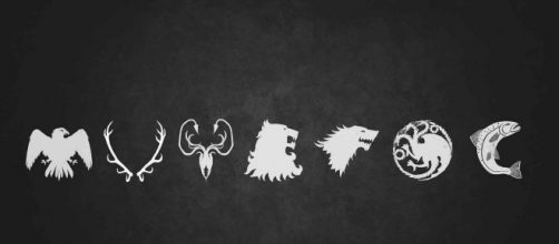 The seven noble houses featured on 'Game of Thrones.' - photo via twipzdeeauxilia on Flickr