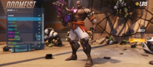 The Doomfist 'Daisy' skin on the 'Overwatch' PTR server.