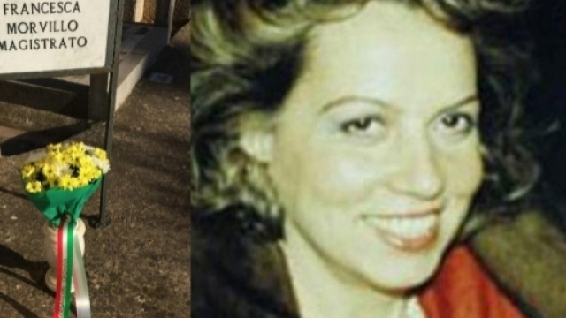 I fiori sulla tomba della Dott.ssa Morvillo offerti dall'ANB di Chioggia