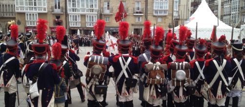 French army bands that also marched https://pixabay.com/en/vitoria-army-plaza-virgin-white-572016/
