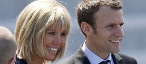 French President Emmanuel and First Lady Brigitte Macron. Photo via 6Medias, YouTube.