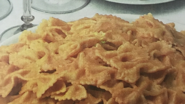 Farfalle con la mousse di prosciutto