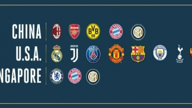 Squadre partecipanti alla International Champions Cup 2017