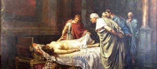 Arturo Montero y Calvo - Ner&oacute;n ante el cad&aacute;ver de su madre, Agripina la Menor (1859-1887)