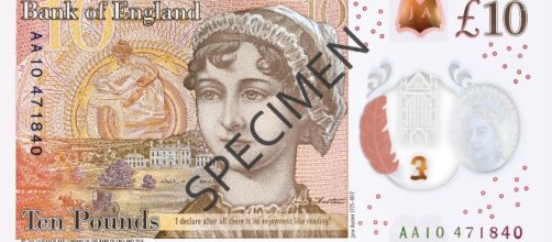 The back of the new &pound;10 note featuring Jane Austen- Bank of England via Flickr