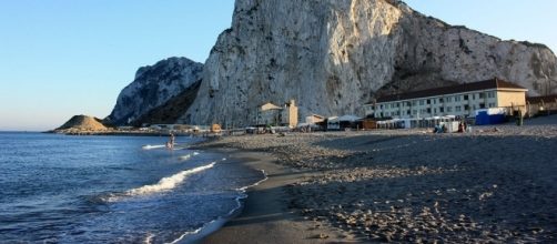 View of the Rock of Gibraltar, on the eastern Mediterranean coast- Gibmetal77 via Wikimedia Commons.
