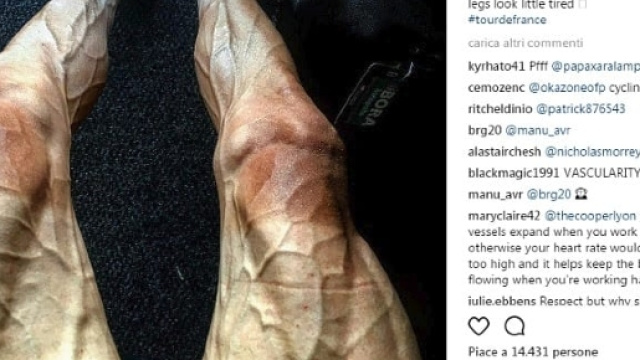 Le gambe di Poljanski - foto: profilo instagram atleta