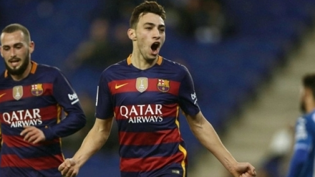 Munir El Haddadi,giovane stella del Barcellona, ha giocato lo scorso anno in prestito al Valencia con 34 presenze e 6 gol- dailymail.co.uk