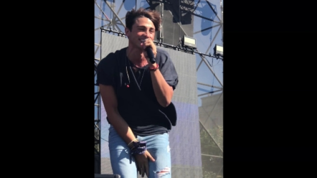 Riki durante le Prove del Battiti Live Bari 2017