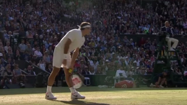 Roger Federer alla sua 11 finale a Wimbledon