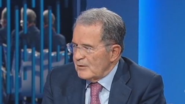 Romano Prodi nello studio di "Otto e mezzo" il 18/05/2017