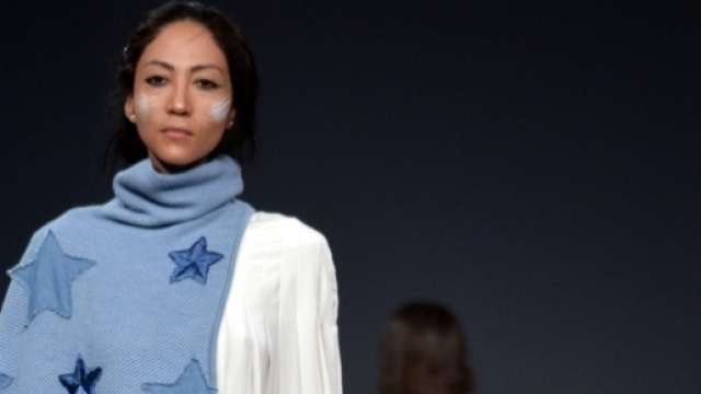 Stelle di jeans per una creazione di uno studente della Koefia - Ph. Valentina Di Palma