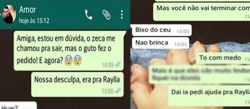 Ela o enganou o namorado direitinho