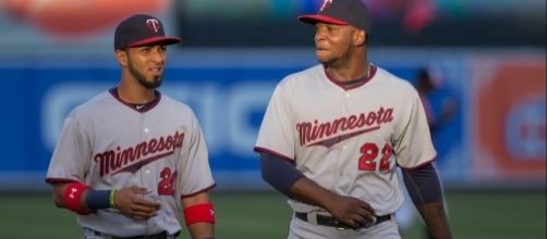 Rosario (20) with Miguel Sano, Wikimedia Commons https://commons.wikimedia.org/wiki/File:Eddie_Rosario,_Miguel_Sano_(20616807780).jpg