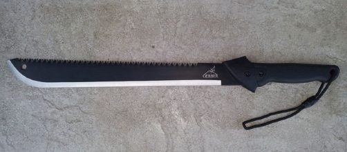 A panga, like this machete, was used in the assault. Dana60Cummins/Wikimedia Commons