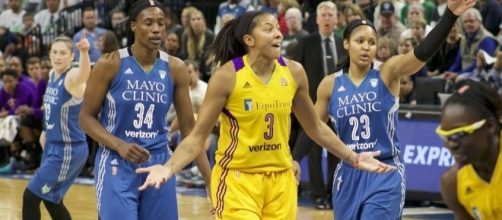 Candace Parker and the L.A. Sparks host the Indiana Fever on Monday night. [Image via Wikimedia Commons]