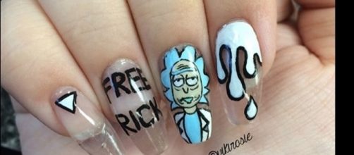 Nail art shared by fan on imgur.com