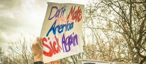 Anti-Trump protest over health care. / [Image by Ted Eytan via Flickr, CC BY-SA 2.0]