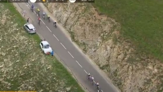 Fabio Aru si stacca sul Galibier