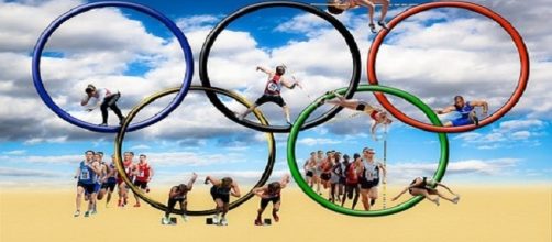 Aros ol&iacute;mpicos. Foto. Public Domain.