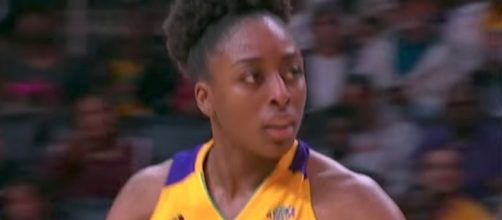 Nneka Ogwumike and the LA Sparks host the Washington Mystics on Sunday. [Image via WNBA/YouTube]