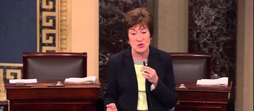 Sen. Susan Collins said Trump is an embarrassment to the nation. Photo via Sen. Susan Collins, YouTube.