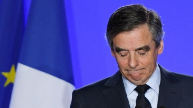 Le 1er mars 2017, Fran&ccedil;ois Fillon au si&egrave;ge du parti Les R&eacute;publicains