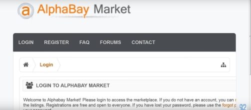 AlphaBay Website Image via sk2eu/YouTube screen cap https://www.youtube.com/watch?v=TwmfJJyQQlo