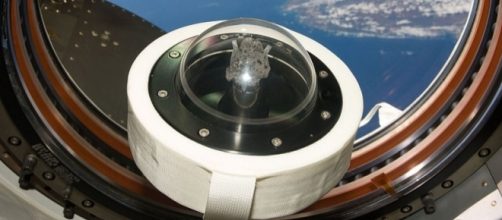 Apollo 11 moon rock in the International Space Station (credit &ndash; NASA &ndash; wikimediacommons)