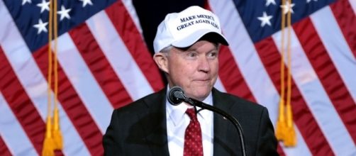 Jeff Sessions at Trump rally. / [Image by Gage Skidmore via Flickr, CC BY-SA 2.0]