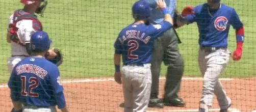 The Chicago Cubs bring a six-game winning streak back to Wrigley Field for Friday's home game. [Image via MLB/YouTube]