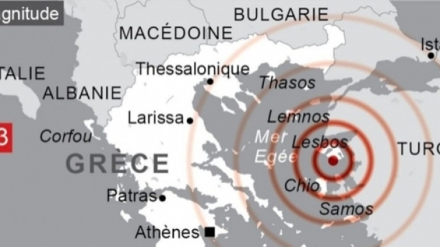 Au moins dix bless&eacute;s dans un s&eacute;isme d'une magnitude 6,3 en mer &Eacute;g&eacute;e