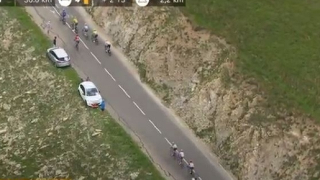 Fabio Aru si stacca sul Galibier