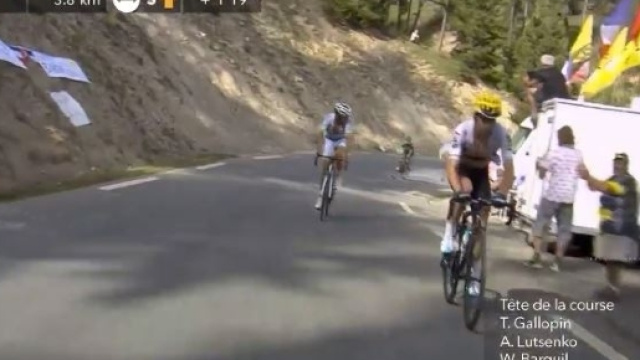 Mikel Landa all'attacco sull'Izoard