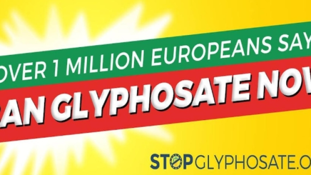 Proteste per il piano decennale Glifosato in Europa