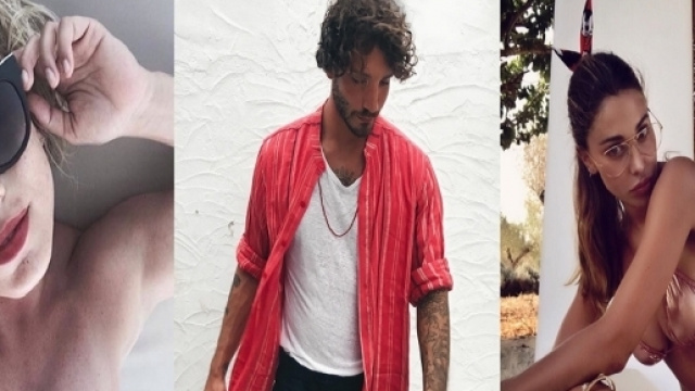 Emma Marrone, Stefano De Martino e Belen Rodriguez: vacanze a Ibiza.