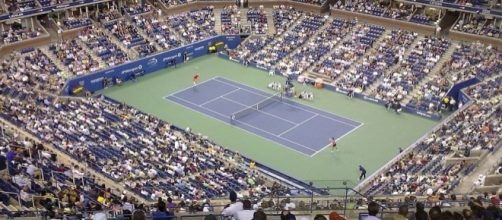 Maria Sharapova serving at the US Open (Wikimedia Commons - wikimedia.org)