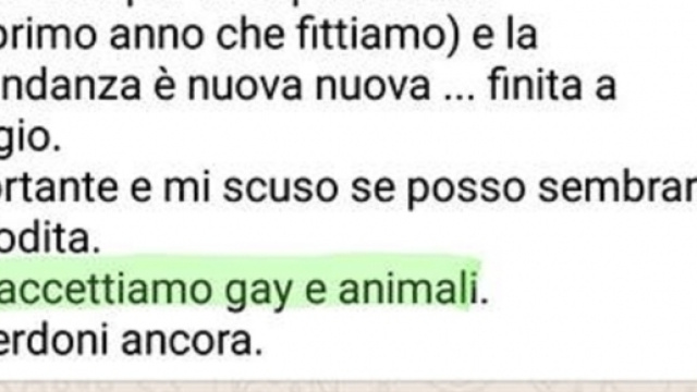La risposta WhatsApp del proprietario del B&B &egrave; diventata virale sui social.
