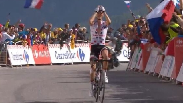 Warren Barguil, la sua Sunweb &egrave; terza nella classifica dei premi del Tour de France