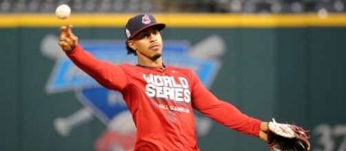 Lindor in action, Wikimedia Commons https://commons.wikimedia.org/wiki/File:2016-10-23_Francisco_Lindor_5.jpg